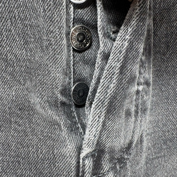 Levi’s Black Highrise Skinny Button Fly Jeans Size 28 Cotton - Picture 7 of 11